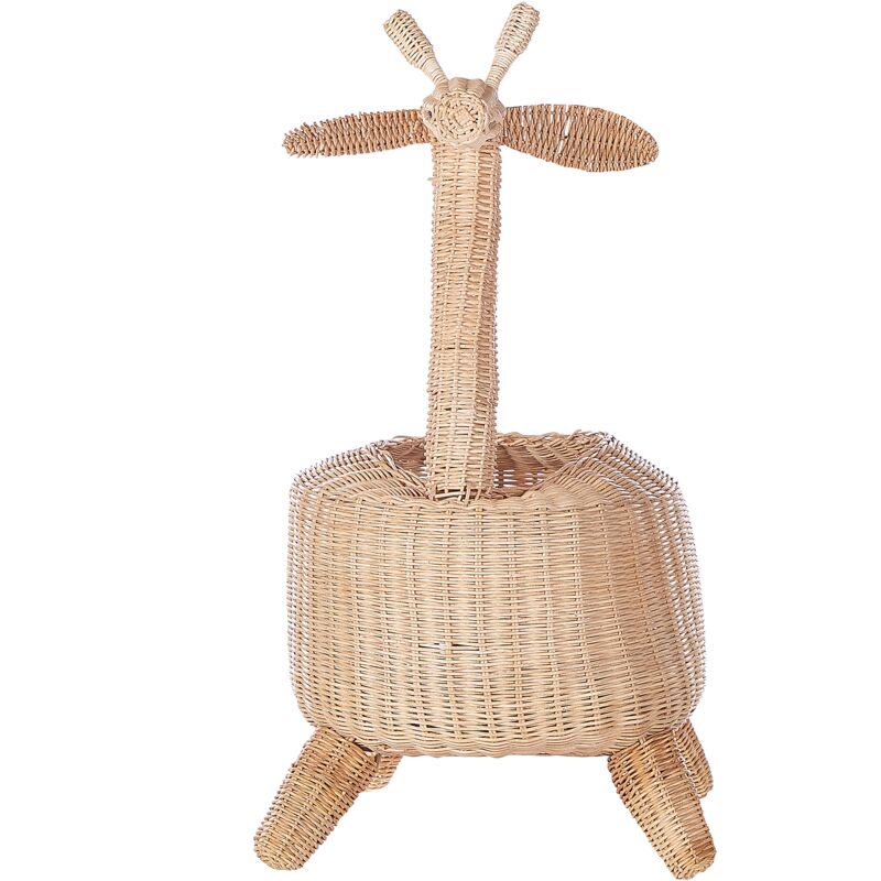 Clastyle Panier Rangement Animaux Forêt - Boîte De Rangement Éléphants Girafe 40x30x30 Cm