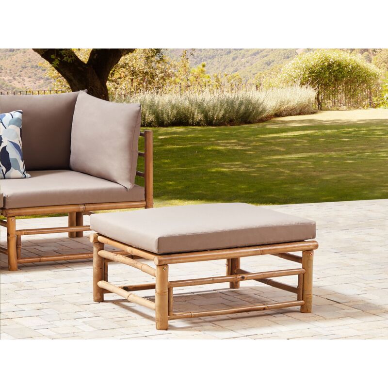 Repose-pieds En Bambou - Léger, Stable, Pour Intérieur Et Extérieur - 60x30x15 Cm - 10