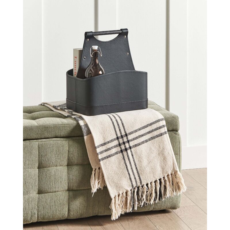 Lot de 3 paniers de Rangement Beige en Cuir PU Fait Main avec Poignées Boîte d'Etagère Style Moderne Minimaliste - Gamm vert Lot de 3 paniers de Rangement Beige en Cuir PU Fait Main avec Poignées Boîte d'Etagère Style Moderne Minimaliste - Gamm vert