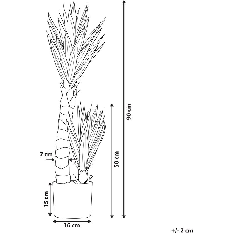 Plante artificielle avec pot 147 cm DRACAENA ANITA 