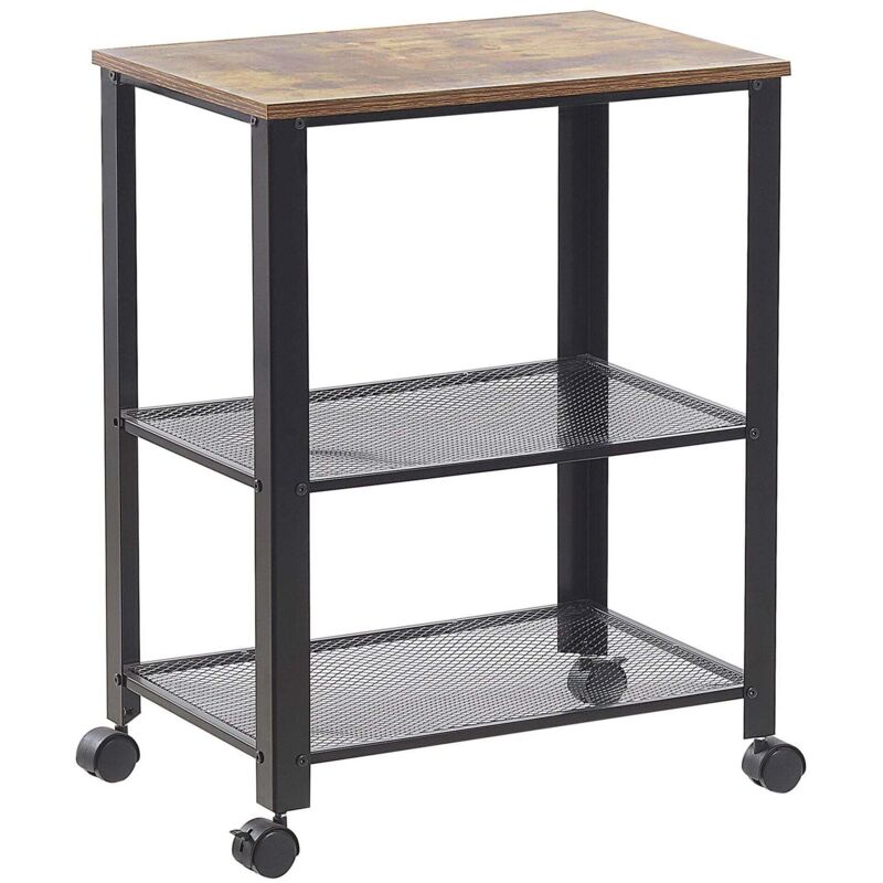 Étagère Pour Paniers Métalliques à 3 Étages Gris Ayapal - Bibliothèque Et étagère