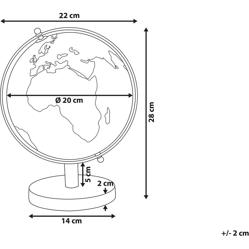 23€ sur JOLIPA Décoration Globe Terrestre ajustable en hauteur