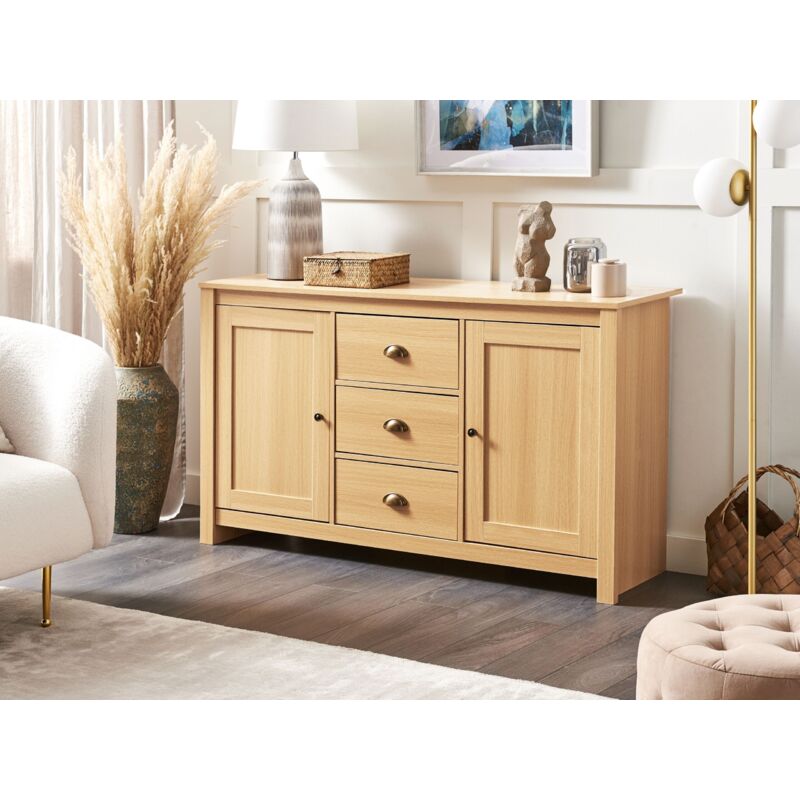 Cassie | Commode à 4 tiroirs en panneau de particules blanc