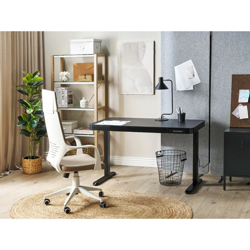 LINNMON / ADILS Bureau, gris foncé/blanc, 100x60 cm - IKEA