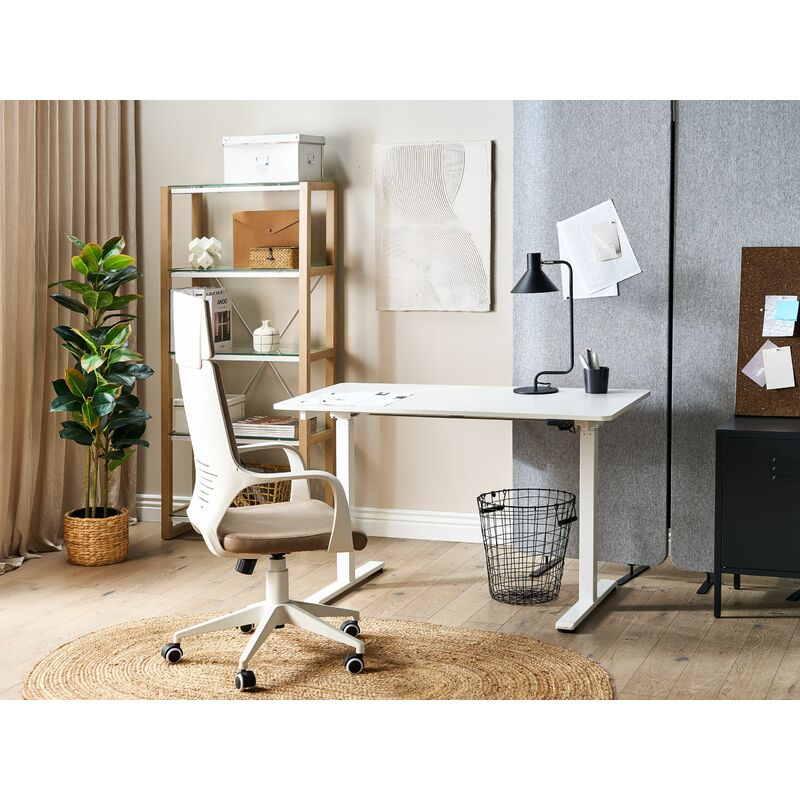 IKEA BEKANT Bureau 140x60 cm Blanc : : Cuisine et Maison