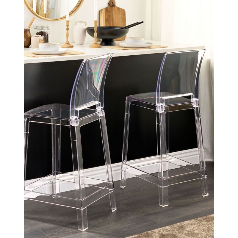 Beliani - Lot de 2 Chaises - Clarion - en Polycarbonate