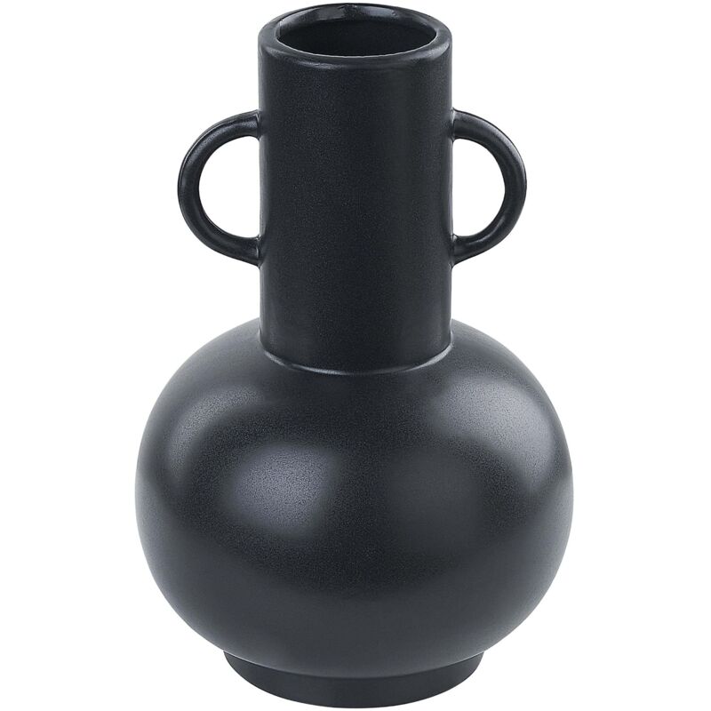 Grand Vase Amphore Noir 48cm Paris Prix – Pot En Terre Cuite, Anses, Déco Intérieure