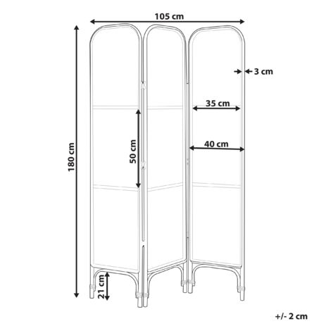 Paravent Déco Design 3 Panneaux Pour Intérieurs Modernes - 110 X 180 Cm 1 Face Deco 1 Face Noir 84202888
