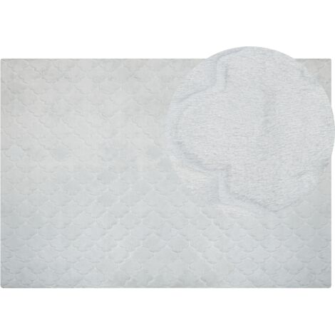 Tapis doux en fausse fourrure - Silky - Lapin Gris - 120 x 170 cm