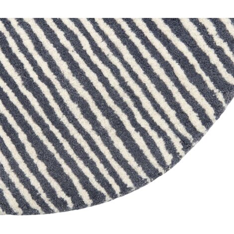 Tapis Ovale Greg Natale Stella Diva – Bleu Moderne – 8x10 Ft – Laine/coton