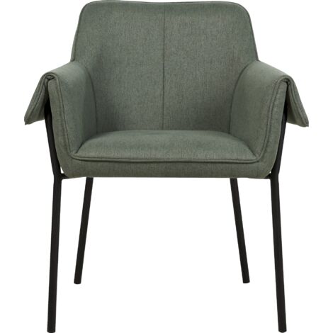 Fauteuil de salon confortable vert. Collection KYOTO