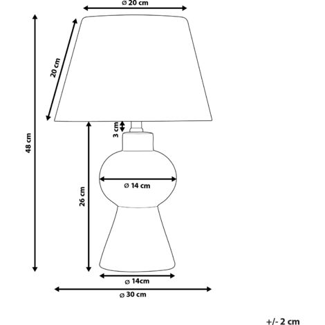 Lampe à poser en céramique orange RODEIRO