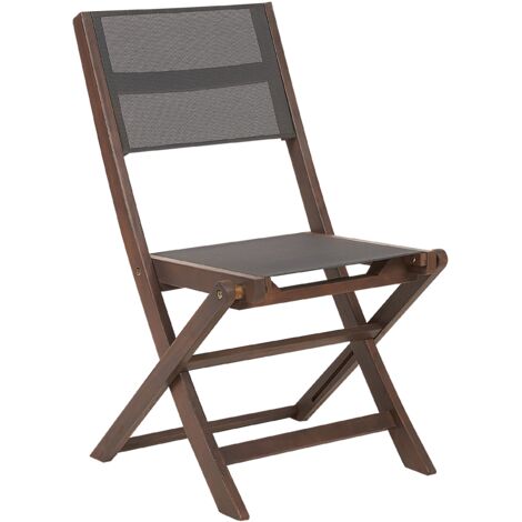 Lot De 2 Chaises Pliantes SoBuy En Bois Gris 48x58x78cm - Confortables Et Pratiques Pour Intérieur