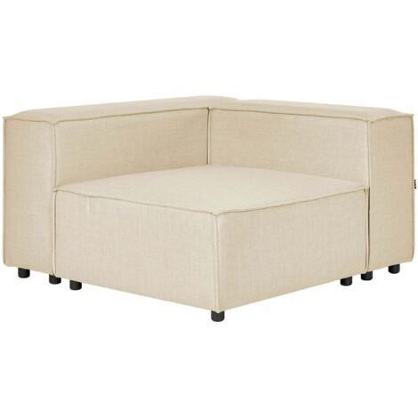 Module 1 Place en Lin Beige Section de Canapé Moderne d'Angle Salon Modulable Aprica (1/5)