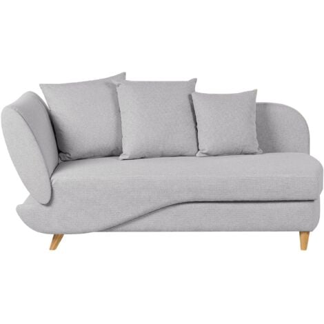 Beliani Chaise Longue Moderne 2 Places à Gauche Avec Rangement Et Coussins En Tissu Lin Beige Meri Ii  96208027 D7af 53f5 9bbc 03ae17a36daf