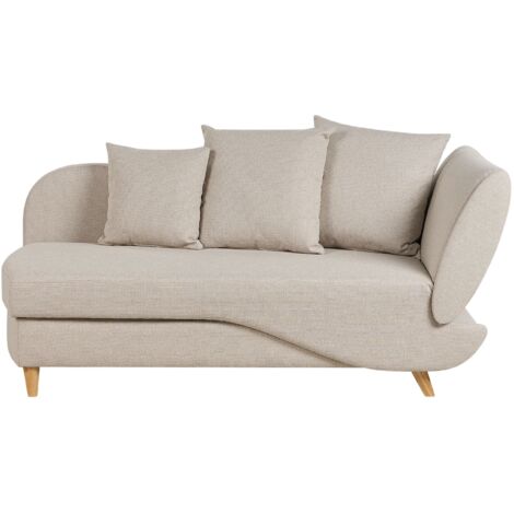 Chaise longue en cuir 160×88×90 cm – noir – avec accoudoirs et coussin