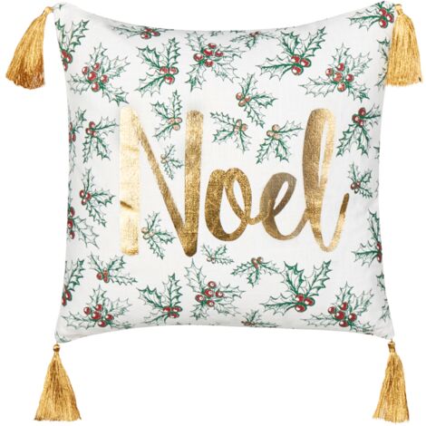 Coussin Sapin De Noël - Décoration Douce Pour Canapé Ou Lit - 40x40 Cm En Coton - Ambiance Festive Garantie - 3