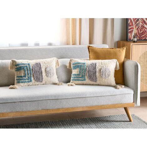 Lot De 2 Coussins Décoratifs Fleuris - Coloris Jaune+vert Ou Rose+blanc - Pour Chambre Enfant, Salon, Canapé, Sol