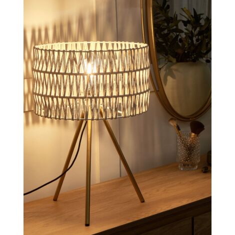 Lampe à Poser Beliani BESOS Bleu Métal - Style Rétro - IP44 Intérieur/extérieur - Neuve