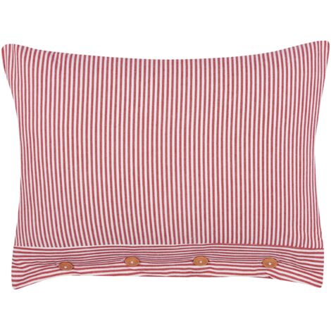 Coussins de sol effet lin 40 x 40 x 12 cm lot de 2 - Rouge Palazzo | Maisons du Monde Coussins de sol effet lin 40 x 40 x 12 cm lot de 2 - Rouge Palazzo | Maisons du Monde