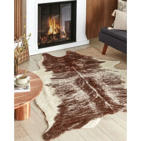 Tapis En Fausse Fourrure Vache Ou Zèbre – Imitation Peau De Vache, Doux, Anti-statique, Pour Chambre, Salon, Déco
