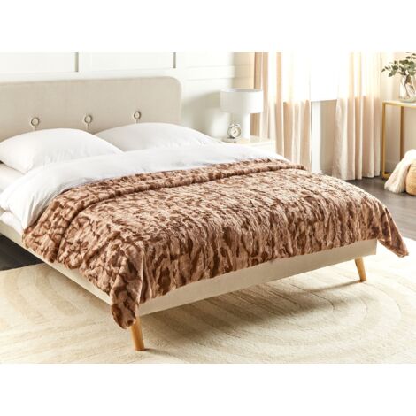 Qucover Couvre Lit 220x240 cm, Dessus de Lit et Couvre Lit 2 Personnes Polyester et Coton