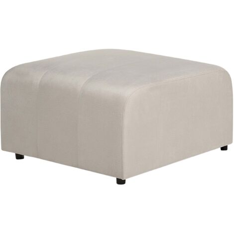 Pouf ottoman en velours Ottoman | Maisons du Monde