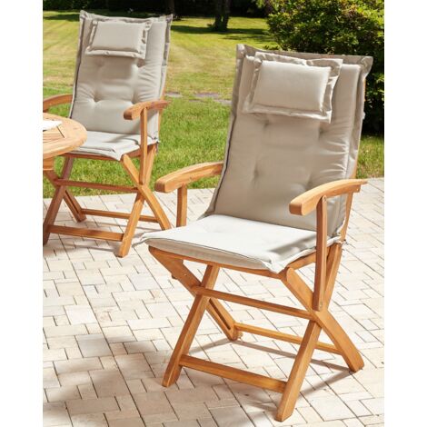 Lot De 2 Housses De Protection Chaises De Jardin Pliantes - Oxford Imperméable Anti-UV Résistant Hiver - Avec Cordon Serrage
