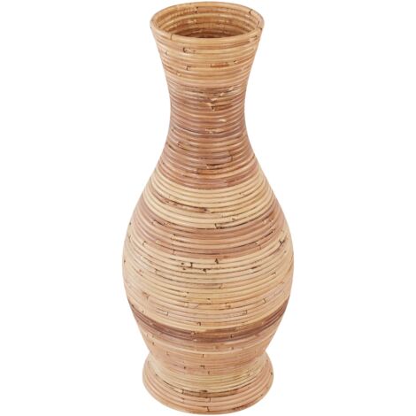 Vase Vintage En Rotin Tressé - Ancien - Parfait état - Décoration Bohème Ou Naturelle
