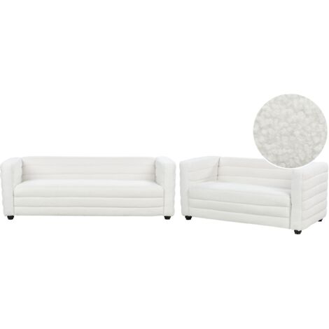 Canapé à 3 places avec repose pieds Noir 210 cm Tissu