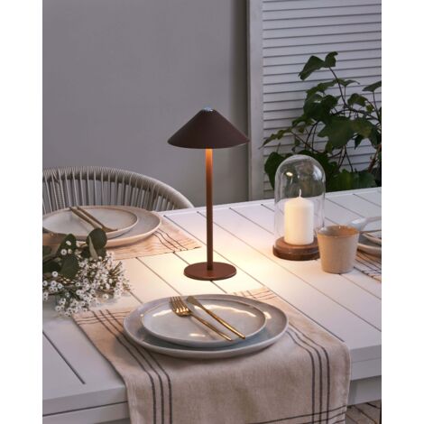 Lampe de table DEL en acier inoxydable Ambientec Turn TN001-01SS USB