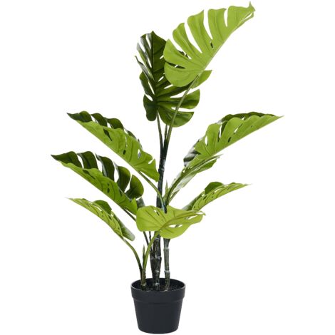 Plante Artificielle en Pot Moderne en Plastique 94 cm Intérieur Monstera Plant (1/5)