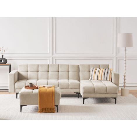 Chaise Longue Beliani Alnes – Velours Rouge – 3 Positions – Minimaliste – Neuve