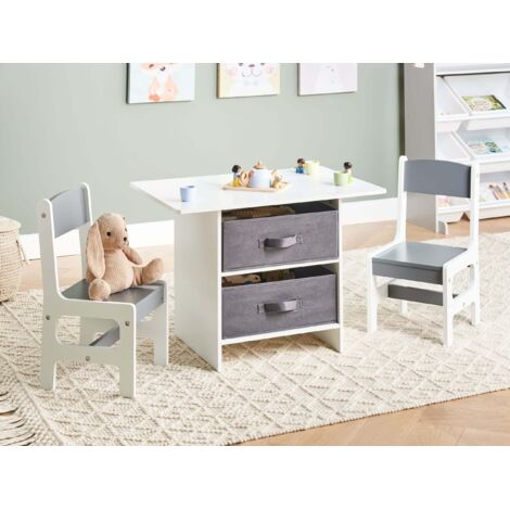 Table Enfant avec 2 Chaises, Bureau Enfant avec Rangement, Table et Table Enfant avec 2 Chaises, Bureau Enfant avec Rangement, Table et