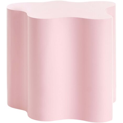Table d'Appoint avec Base Forme Irrégulière 40 x 45 cm MDF Rose Pastel Sakami (1/5)