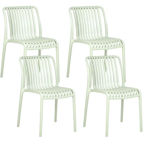 Chaise de jardin FRIDAY empilable - aluminium laqué époxy vert - ZUIVER
