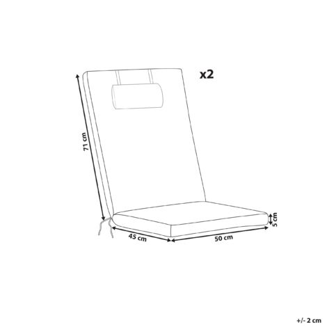 Coussin En Tissu Rouge Clair Pour Chaise De Jardin TOSCANA