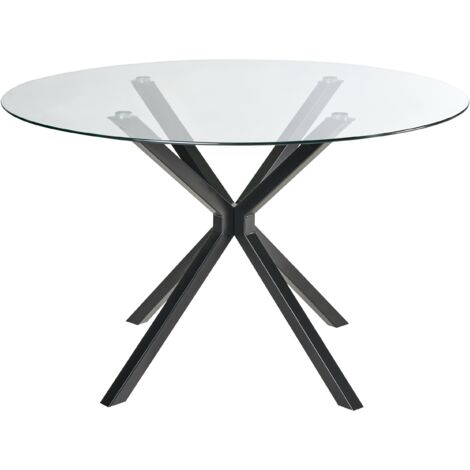 Table À Manger En Verre Trempé