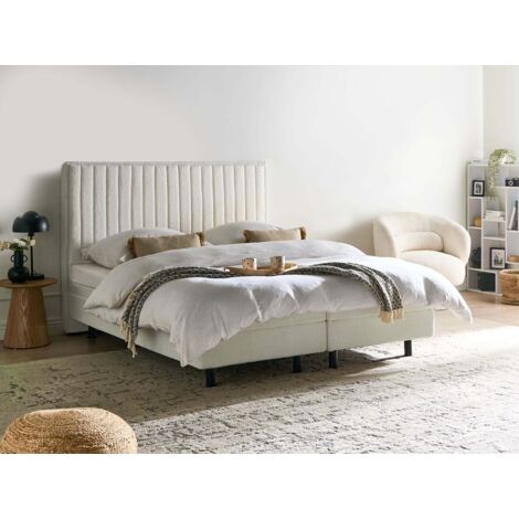 Lit Double électrique Avec Télécommande - Matelas Inclus - 160x200cm - Gris