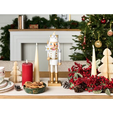 Figurine Arlequin Casse-Noisette De Noël, Décoration Multicolore 38 Cm - Palazzo INT