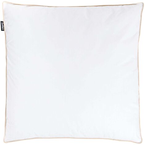 Wometo Oreiller Plumes Et Duvet Premium 50x50 Cm 600g - 90% Plumes 10% Duvet, Housse Coton OEKO-TEX
