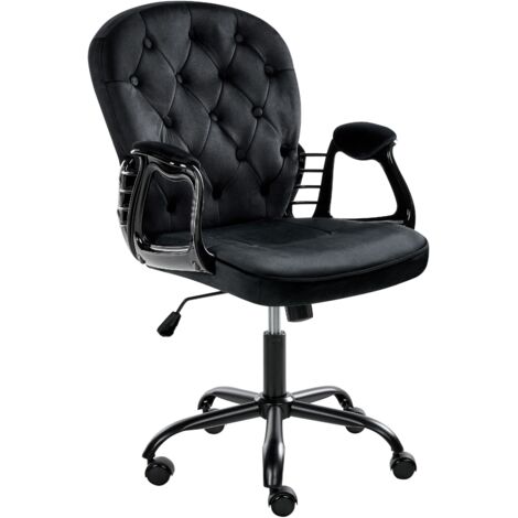 Chaise De Bureau Beliani Princess - Velours Rose Glamour - Pivotante Dossier Réglable