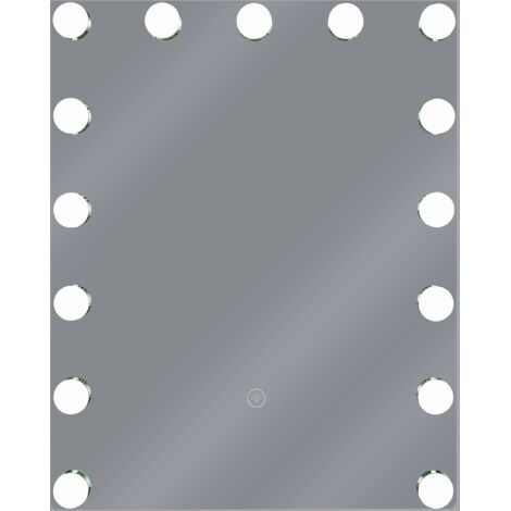 Kit éclairage LED Vanité Hollywood - 5 Ampoules Dimmables 4000K - Alimentation USB - Facile à Installer Sur Miroir (adhésif Fort)