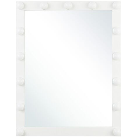 Miroir blanc 40 x 50 cm avec LED ODENAS