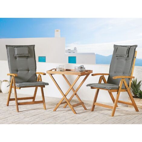 Lot De 2 Coussins D'assise Pliables Extérieur – Tissu Oxford 600D Imperméable – Pour Camping, Pique-nique, Sport (31x32 Cm) - 3