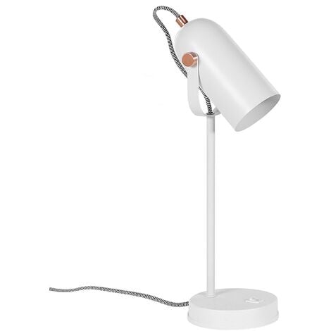 Sans Marque Lampe Bureau - Moderne - Flexible - Blanc à prix pas cher