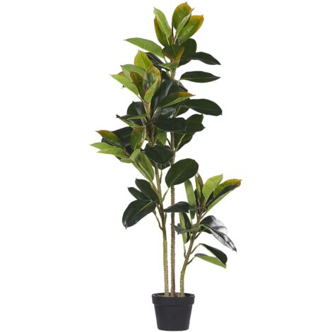 Plante Fleur Artificielle Figuier 134 cm de Hauteur avec Pot Inclus Look Très Naturel et Décoratif Ajout Idéal pour Maison ou Bureau Beliani (1/5)