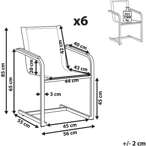 Lot de 4 embouts pour assises de jardin Palavas