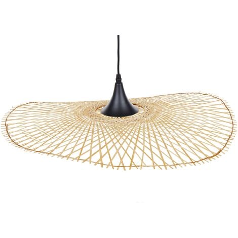 Lampe de suspension en bambou clair 60 cm FLOYD