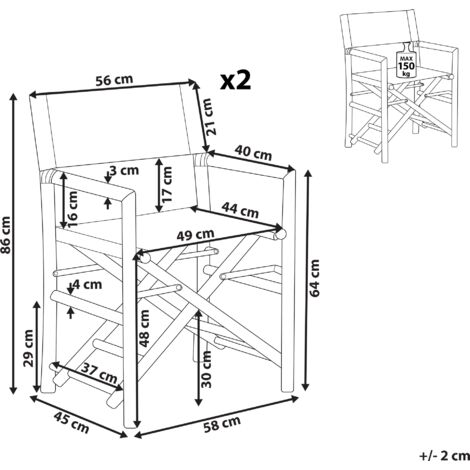 Chaise Pliante De Camping Avec Porte-gobelet - Charge Max 130 Kg, 50x50 Cm, Cadre Acier Et Tissu Oxford, Rouge